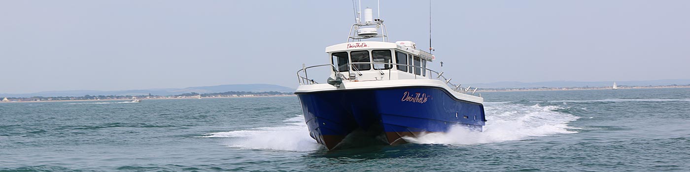Charter Boat Dointhedo is a purpose built 11.4 Metre Swiftcat catamaran